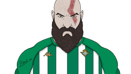 Kratos with Betis's T-shirt (Emote Commission)